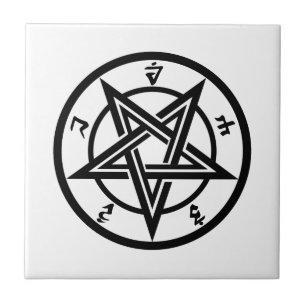Azulejo Símbolo pentagrama clásico