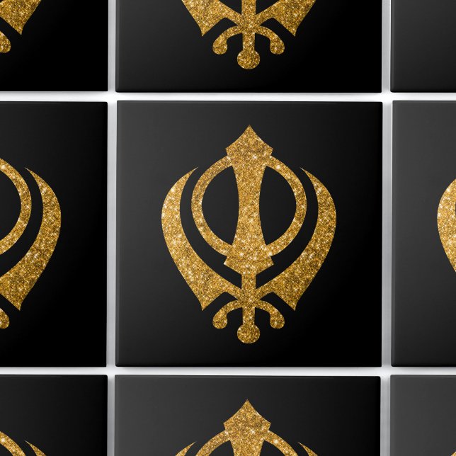 Azulejo Símbolo Purpurinoso sij khanda (Subido por el creador)