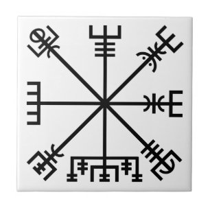 Azulejo Símbolo vikingo Vegvisir