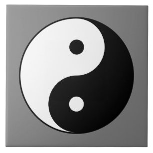 Azulejo Símbolo Yin y Yang (taoísta chino Taijitu)