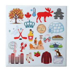 Azulejo Símbolos de Canadá