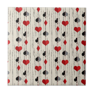 Azulejo Símbolos de Cartas de Póquer