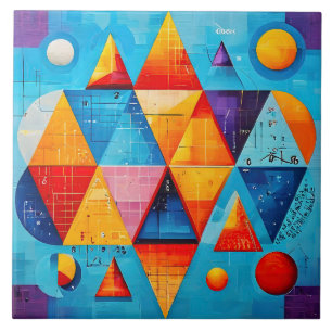 Azulejo Símbolos geométricos Resumen #09
