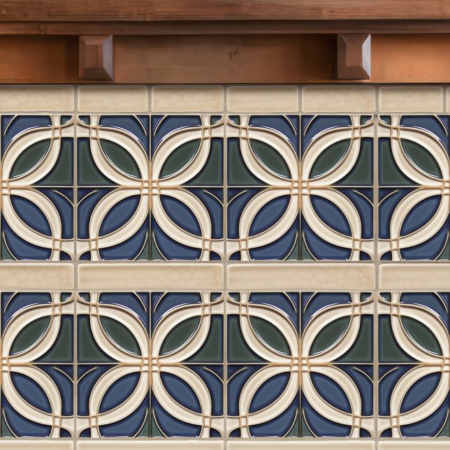 Azulejo Simetría de mediados de siglo Arte Orgánico Deco B (Subido por el creador)