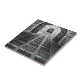 Azulejo Simetría en blanco y negro