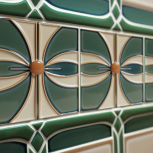 Azulejo Simetría floral de mediados de siglo Movimiento de