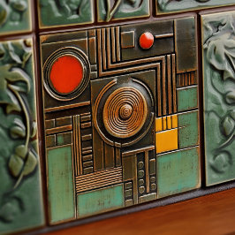 Azulejo Simetría geométrica de resumen moderno de mediados