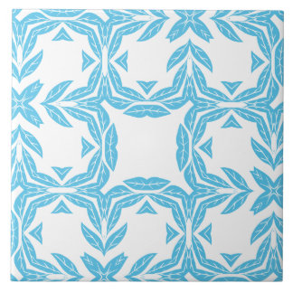 Azulejo Simetría Tranquila Inspirada en la Naturaleza Azul