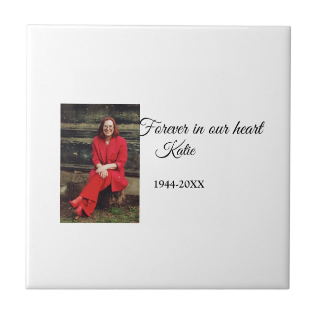 Azulejo simple Añadir el texto de la foto mantener el recu (Frente)