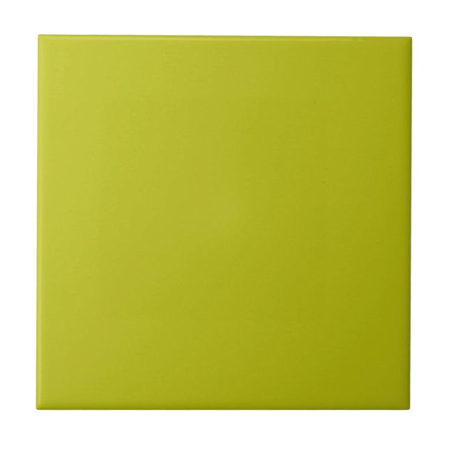 Azulejo Simple Chartreuse Green Solid Plain Color (Frente)