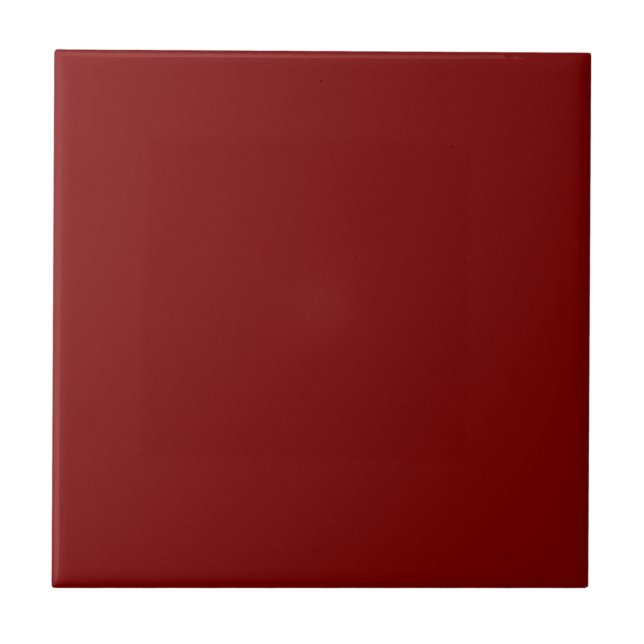 AZULEJO SIMPLE ESTILOSO MODERNO ROJO OSCURO SÓLIDO  (Frente)