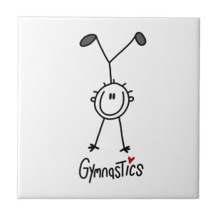 Azulejo Simple Figura de Palotes Gimnasta