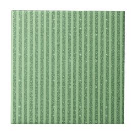 Azulejo Simple Forest Green Glitter Style Vertical Stripes