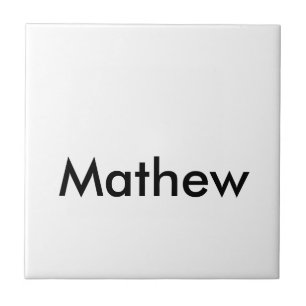 Azulejo simple letra inicial monograma añada su letra de 