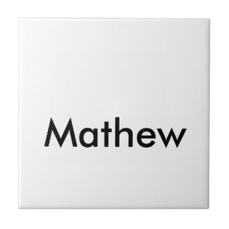 Azulejo simple letra inicial monograma añada su letra de n