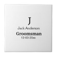 SIMPLE MINIMAL añada tu nombre personalizado groom