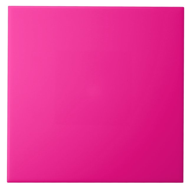 Azulejo Simple Neon Moderno Fluorescente Rosa (Frente)