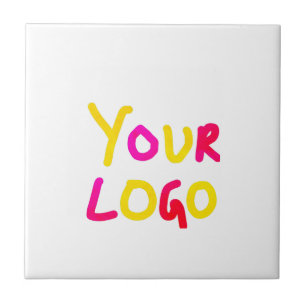 Azulejo simple y mínimo añadir su logotipo/diseño aquí neg
