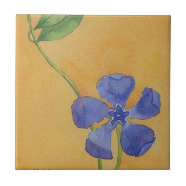 Azulejo "Simply Vinca" Cocina Jardín Tile de cerámica (Frente)