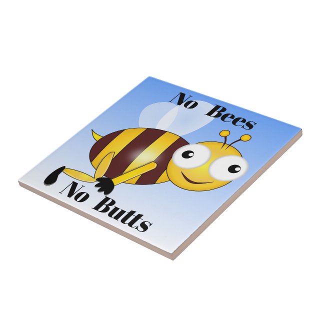 Azulejo Sin abejas sin nalgas, mosaico cerámico (Lado)