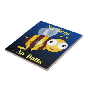 Azulejo Sin abejas sin nalgas, mosaico cerámico