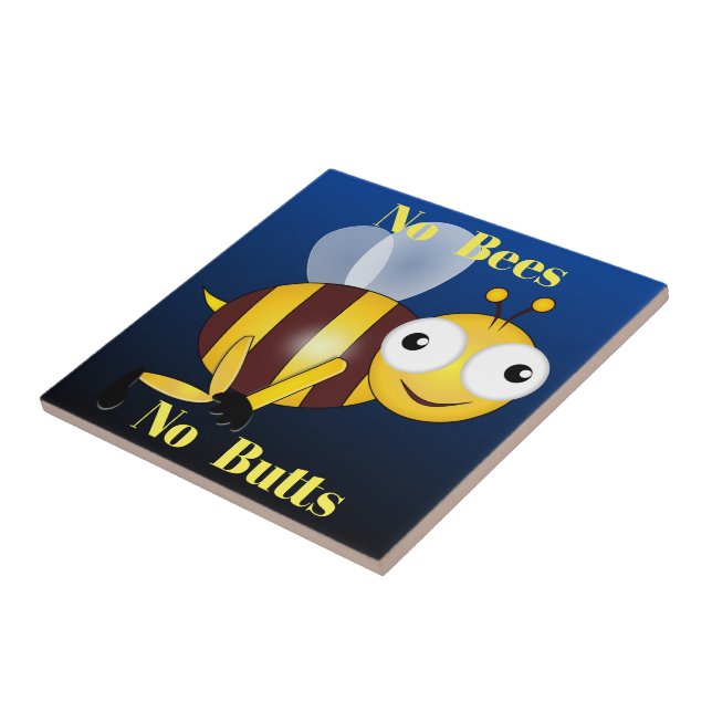 Azulejo Sin abejas sin nalgas, mosaico cerámico (Lado)