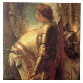 Azulejo Sir Galahad (Caballero Arturo de la Mesa Redonda)