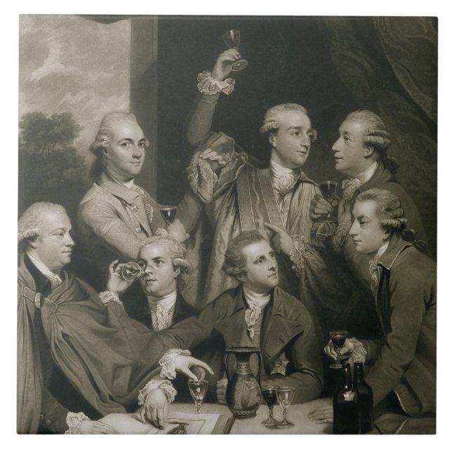 Azulejo Sir William Hamilton (1730-1803) con el otro (Frente)