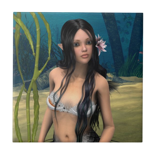 Azulejo Sirena Cuta (Frente)