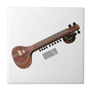 Azulejo Sitar personalizado ilustracion