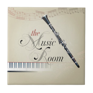 Azulejo Sitio de la música del Clarinet