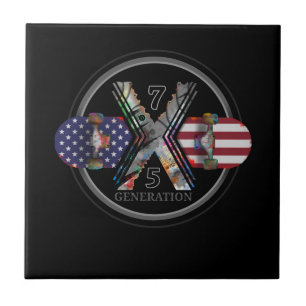 Azulejo Skateboard de la Generación X de 1975