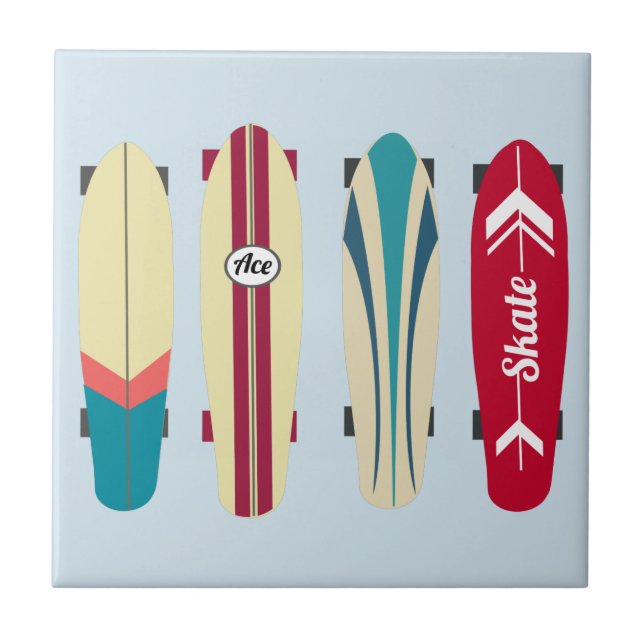 Azulejo Skateboard Vintage (Frente)