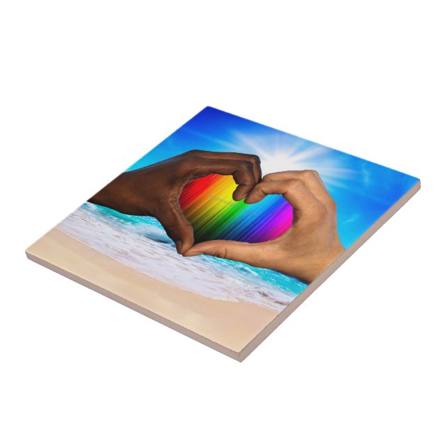 Azulejo SlipperyJoe es un hombre interracial de dos manos. (Lado)