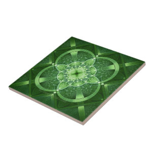 Azulejo SlipperyJoe's Día de San Patricio cuatro hojas bri