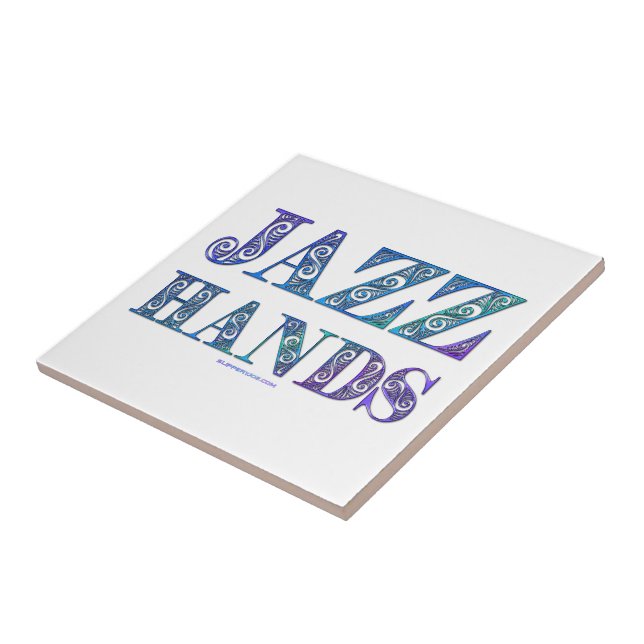 Azulejo SlipperyJoe's musical de Broadway Jazz Hands queer (Lado)