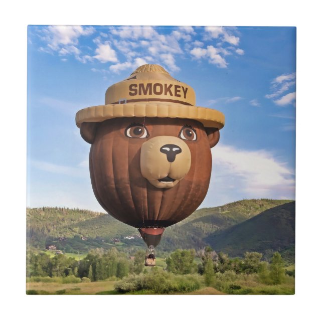Azulejo Smokey Bear in Colorado (Frente)
