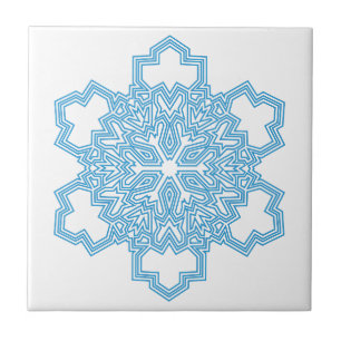 Azulejo Snowflake