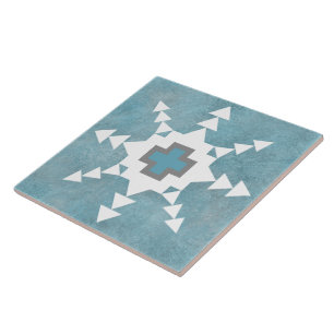 Azulejo Snowflake en el suroeste de invierno