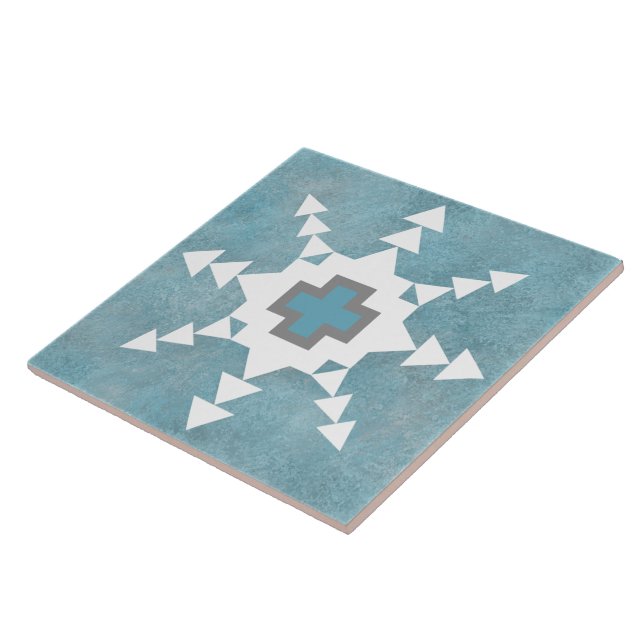 Azulejo Snowflake en el suroeste de invierno (Lado)