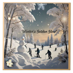 Azulejo "Snowflakes and Wonder"