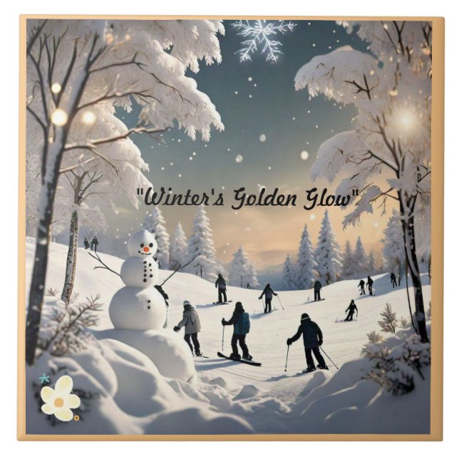Azulejo "Snowflakes and Wonder" (Frente)