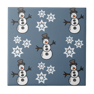 Azulejo Snowman