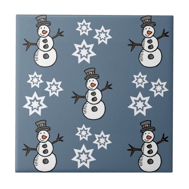 Azulejo Snowman (Frente)