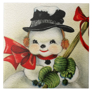 Azulejo Snowman 004