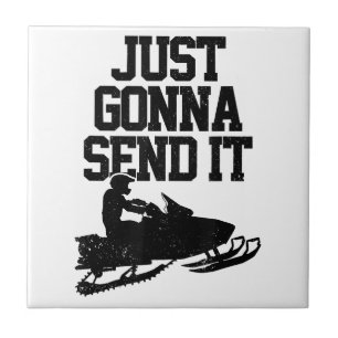 Azulejo Snowmobile sólo lo enviará a divertida motocicleta