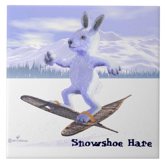 Azulejo Snowshoe Hare (Frente)
