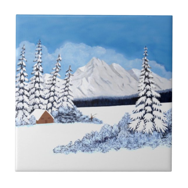 Azulejo Snowy Winter (Frente)