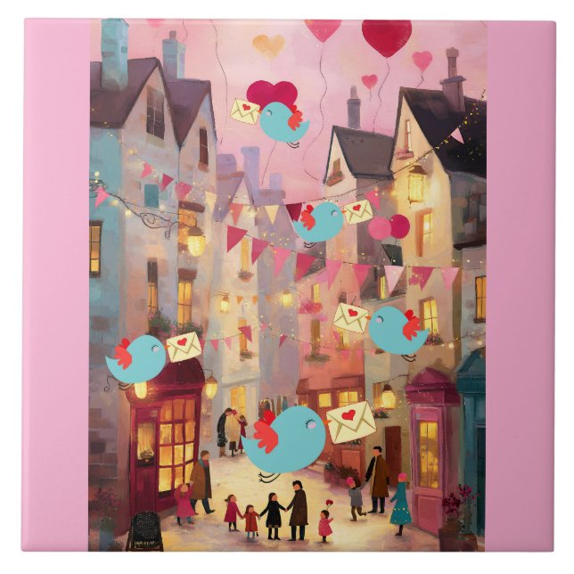 AZULEJO SO MANY VALENTINES FOR DELIVERY (Frente)