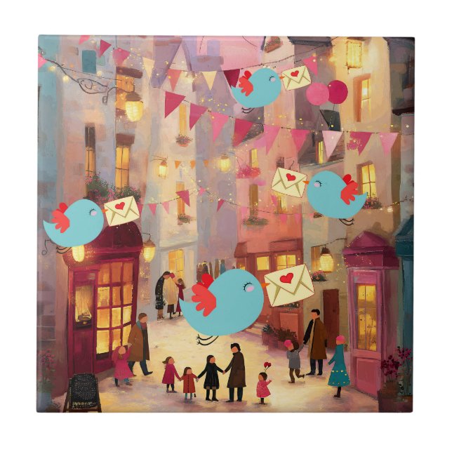 AZULEJO SO MANY VALENTINES FOR DELIVERY (Frente)